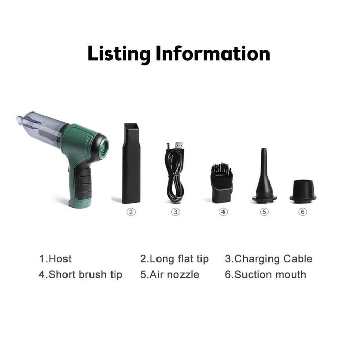 Cordless Vacuum Cleaner | Blowable Portable Cordless Car Vacuum - eZthings USA WE SORT ALL THE CRAZIEST GADGETS, GIZMOS, TOYS & TECHNOLOGY, SO YOU DON'T HAVE TO.