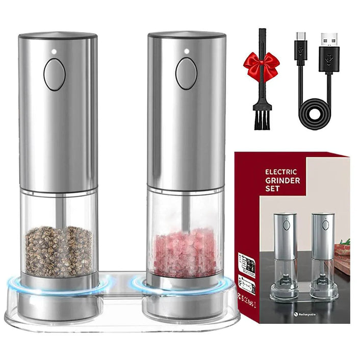 Rechargeable Electric Pepper Grinder – Adjustable Spice Mill - eZthings USA WE SORT ALL THE CRAZIEST GADGETS, GIZMOS, TOYS & TECHNOLOGY, SO YOU DON'T HAVE TO.