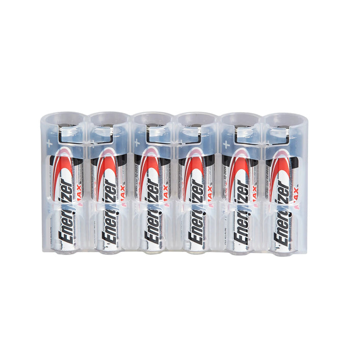 Slim Line AA 6 Pack (Clear) - eZthings USA WE SORT ALL THE CRAZIEST GADGETS, GIZMOS, TOYS & TECHNOLOGY, SO YOU DON'T HAVE TO.