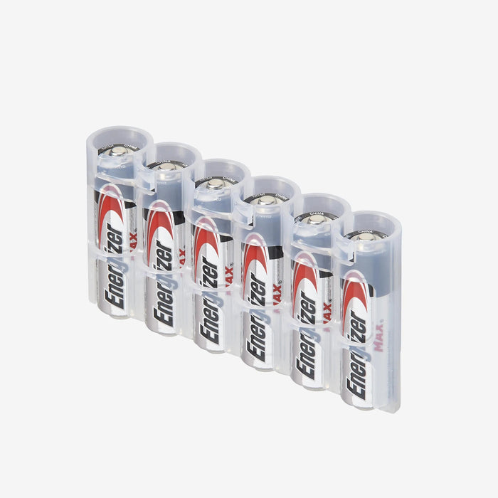 Slim Line AA 6 Pack (Clear) - eZthings USA WE SORT ALL THE CRAZIEST GADGETS, GIZMOS, TOYS & TECHNOLOGY, SO YOU DON'T HAVE TO.