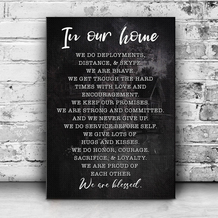 In Our Home We Are Blessed Sign II