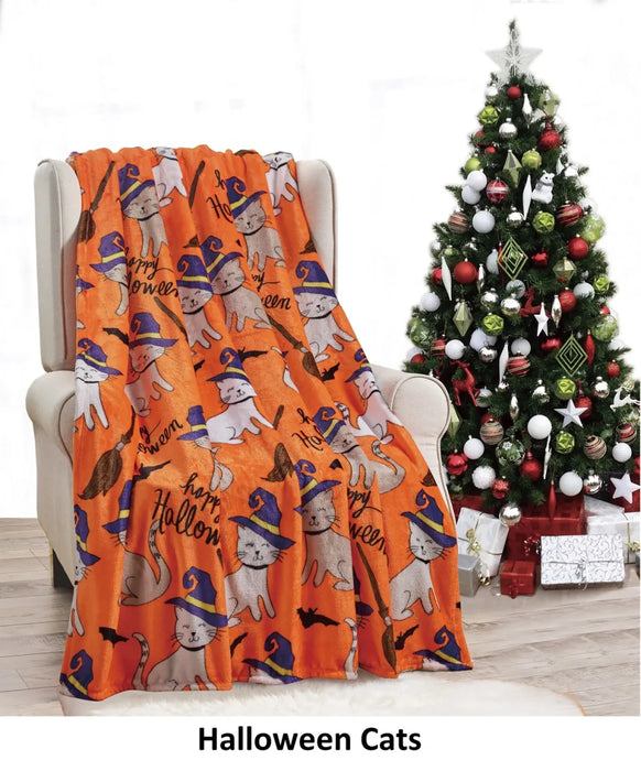 Halloween Blankets 50 X 60 Throw - Halloween Decor