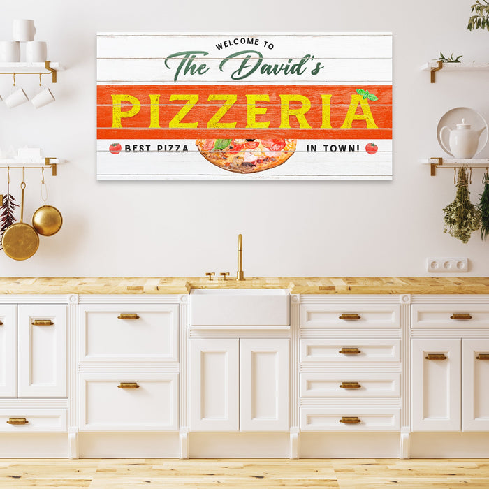 Best Pizza In Town Pizzeria Sign