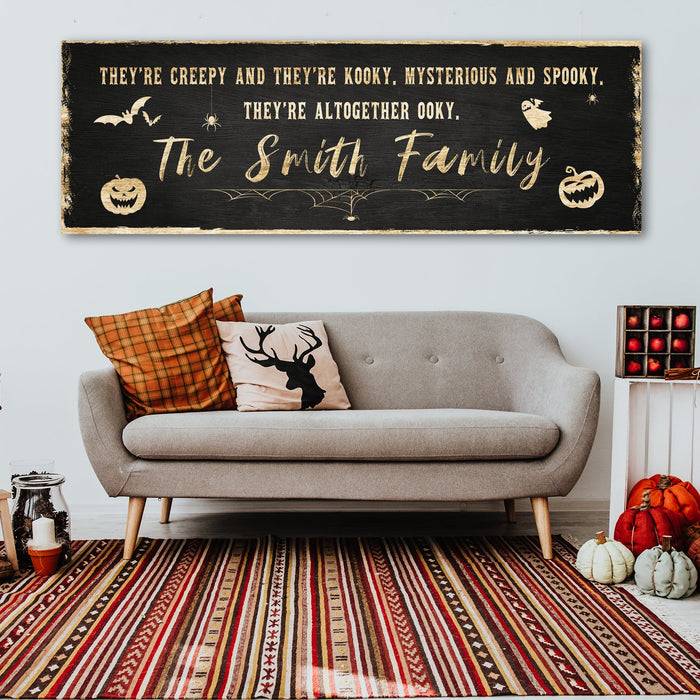 Creepy Family Sign