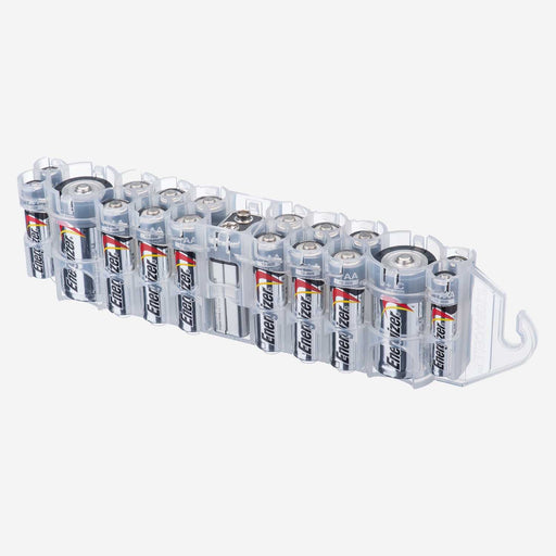 The Original Battery Caddy (Clear) - eZthings USA WE SORT ALL THE CRAZIEST GADGETS, GIZMOS, TOYS & TECHNOLOGY, SO YOU DON'T HAVE TO.