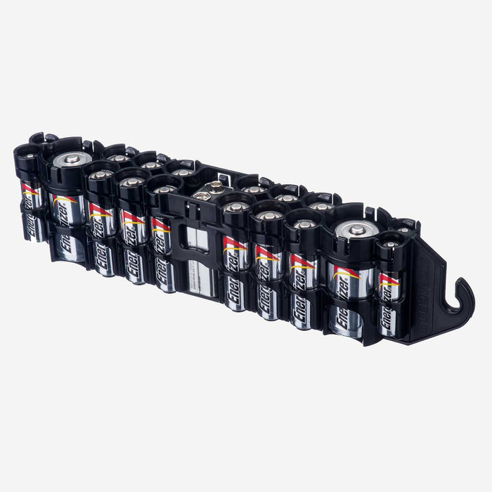 The Original Battery Caddy (Tuxedo Black) - eZthings USA WE SORT ALL THE CRAZIEST GADGETS, GIZMOS, TOYS & TECHNOLOGY, SO YOU DON'T HAVE TO.