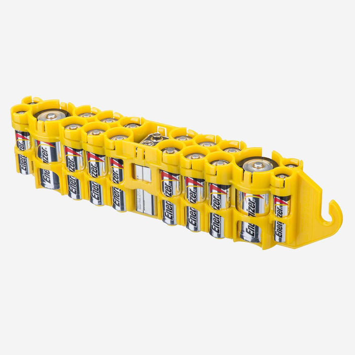 The Original Battery Caddy (Yellow) - eZthings USA WE SORT ALL THE CRAZIEST GADGETS, GIZMOS, TOYS & TECHNOLOGY, SO YOU DON'T HAVE TO.