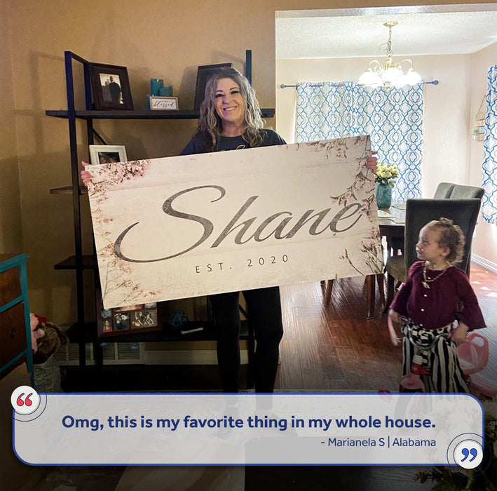 Family Name Sign - eZthings USA WE SORT ALL THE CRAZIEST GADGETS, GIZMOS, TOYS & TECHNOLOGY, SO YOU DON'T HAVE TO.