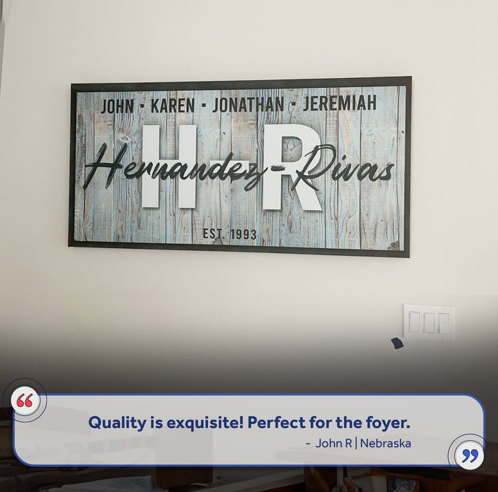 Family Wood Sign IV