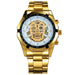 Mechanical Watch Men Skull Golden Stainless Steel Strap Skeleton Man Watch - eZthings USA WE SORT ALL THE CRAZIEST GADGETS, GIZMOS, TOYS & TECHNOLOGY, SO YOU DON'T HAVE TO.