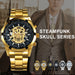 Mechanical Watch Men Skull Golden Stainless Steel Strap Skeleton Man Watch - eZthings USA WE SORT ALL THE CRAZIEST GADGETS, GIZMOS, TOYS & TECHNOLOGY, SO YOU DON'T HAVE TO.