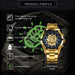 Mechanical Watch Men Skull Golden Stainless Steel Strap Skeleton Man Watch - eZthings USA WE SORT ALL THE CRAZIEST GADGETS, GIZMOS, TOYS & TECHNOLOGY, SO YOU DON'T HAVE TO.