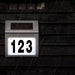 Solar LED Address Sign – Stainless Steel House Number Light with White LEDs, Waterproof, Customizable Numbers & Letters, Auto On/Off, 7.86 x 7.07 Inches - eZthings USA WE SORT ALL THE CRAZIEST GADGETS, GIZMOS, TOYS & TECHNOLOGY, SO YOU DON'T HAVE TO.