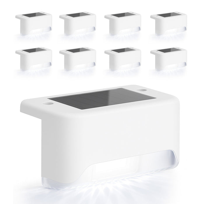 8-Pack Solar LED Deck & Step Lights
