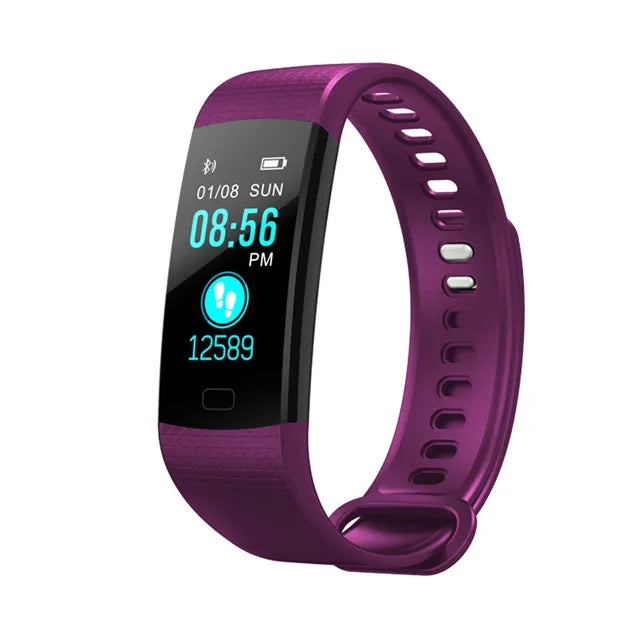 eThings Y5 Bluetooth Smart Bracelet Heart Rate activity fitness tracker Blood Pressure Sport Band Electronic Wristband For Women Men