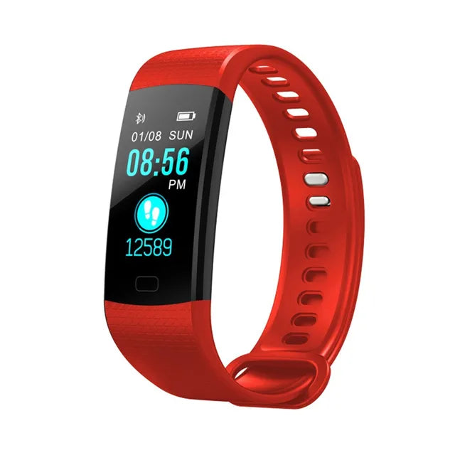 eThings Y5 Bluetooth Smart Bracelet Heart Rate activity fitness tracker Blood Pressure Sport Band Electronic Wristband For Women Men