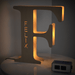 Personalised Wooden Letter Lamp Custom Name Alphabet Night Lights 19CM