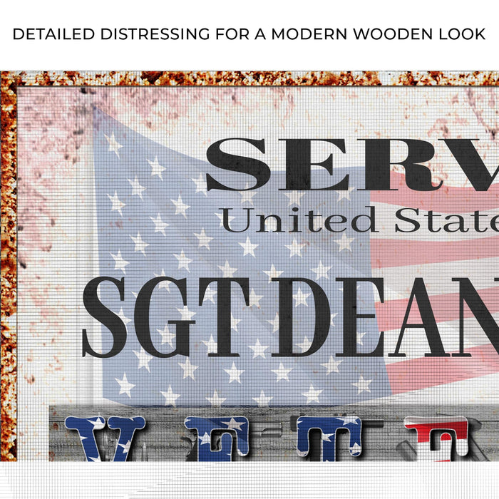 Thank You For Your Service Veterans Sign