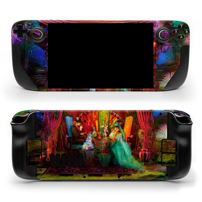 A Mad Tea Party - Valve Steam Deck Skin - eZthings USA WE SORT ALL THE CRAZIEST GADGETS, GIZMOS, TOYS & TECHNOLOGY, SO YOU DON'T HAVE TO.