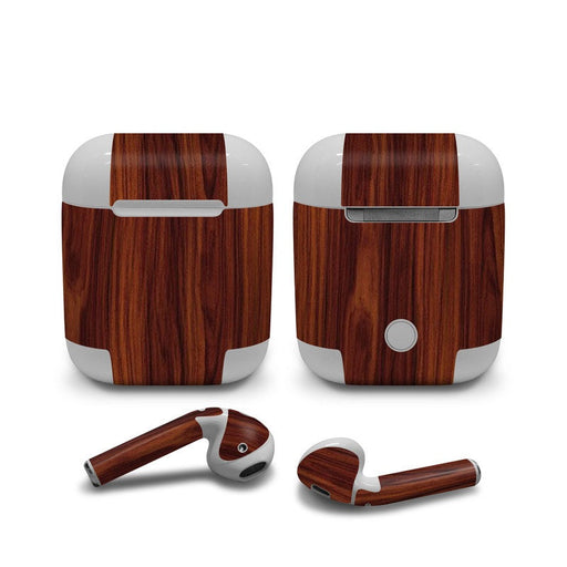 Dark Rosewood - Apple AirPods Skin - eZthings USA WE SORT ALL THE CRAZIEST GADGETS, GIZMOS, TOYS & TECHNOLOGY, SO YOU DON'T HAVE TO.