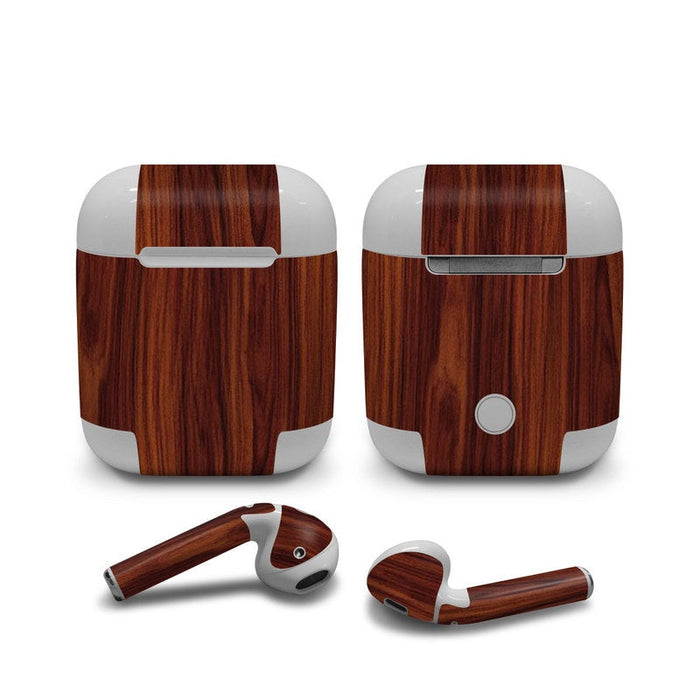 Dark Rosewood - Apple AirPods Skin - eZthings USA WE SORT ALL THE CRAZIEST GADGETS, GIZMOS, TOYS & TECHNOLOGY, SO YOU DON'T HAVE TO.