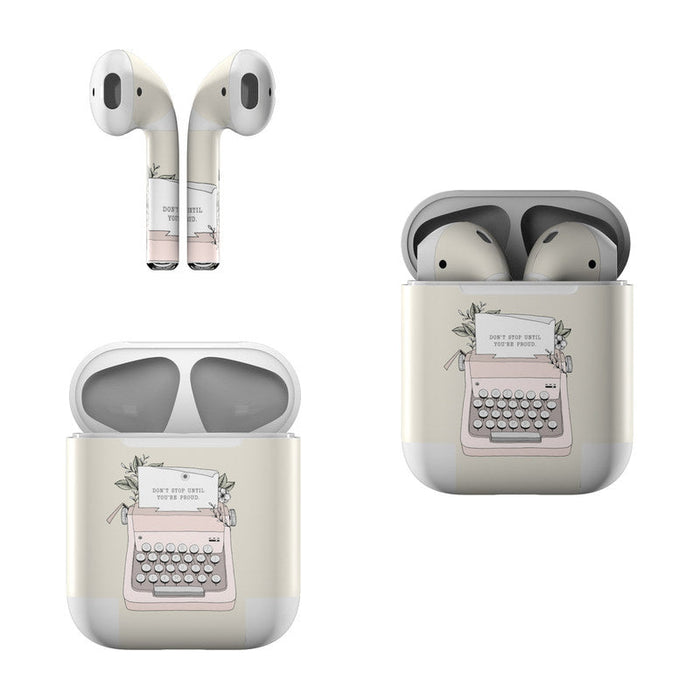 Dont Stop - Apple AirPods Skin - eZthings USA WE SORT ALL THE CRAZIEST GADGETS, GIZMOS, TOYS & TECHNOLOGY, SO YOU DON'T HAVE TO.