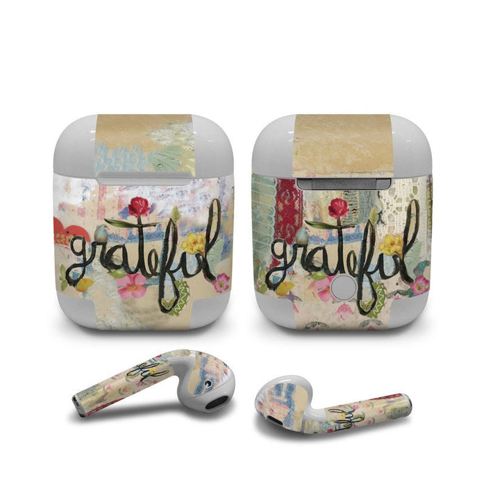 Grateful - Apple AirPods Skin - eZthings USA WE SORT ALL THE CRAZIEST GADGETS, GIZMOS, TOYS & TECHNOLOGY, SO YOU DON'T HAVE TO.