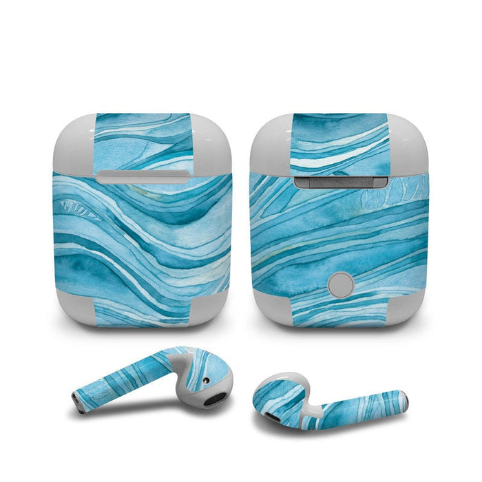 Ocean Blue - Apple AirPods Skin - eZthings USA WE SORT ALL THE CRAZIEST GADGETS, GIZMOS, TOYS & TECHNOLOGY, SO YOU DON'T HAVE TO.