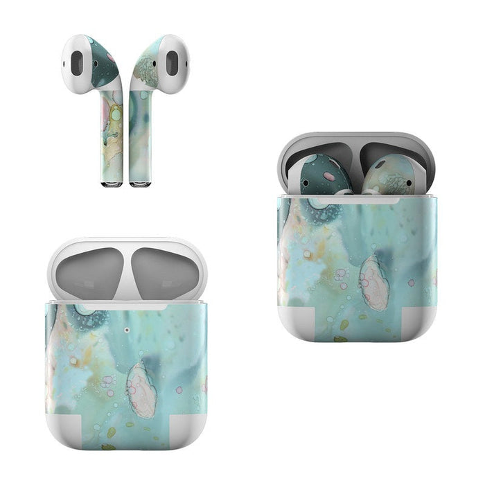 Organic In Blue - Apple AirPods Skin - eZthings USA WE SORT ALL THE CRAZIEST GADGETS, GIZMOS, TOYS & TECHNOLOGY, SO YOU DON'T HAVE TO.