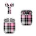 Pink Plaid - Apple AirPods Skin - eZthings USA WE SORT ALL THE CRAZIEST GADGETS, GIZMOS, TOYS & TECHNOLOGY, SO YOU DON'T HAVE TO.