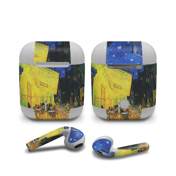 Cafe Terrace At Night - Apple AirPods Skin - eZthings USA WE SORT ALL THE CRAZIEST GADGETS, GIZMOS, TOYS & TECHNOLOGY, SO YOU DON'T HAVE TO.