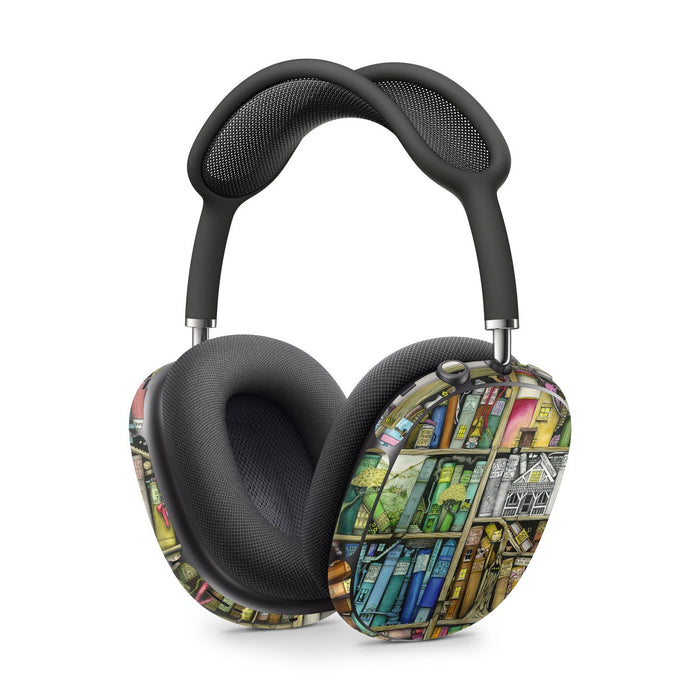 Bookshelf - Apple AirPods Max Skin - eZthings USA WE SORT ALL THE CRAZIEST GADGETS, GIZMOS, TOYS & TECHNOLOGY, SO YOU DON'T HAVE TO.