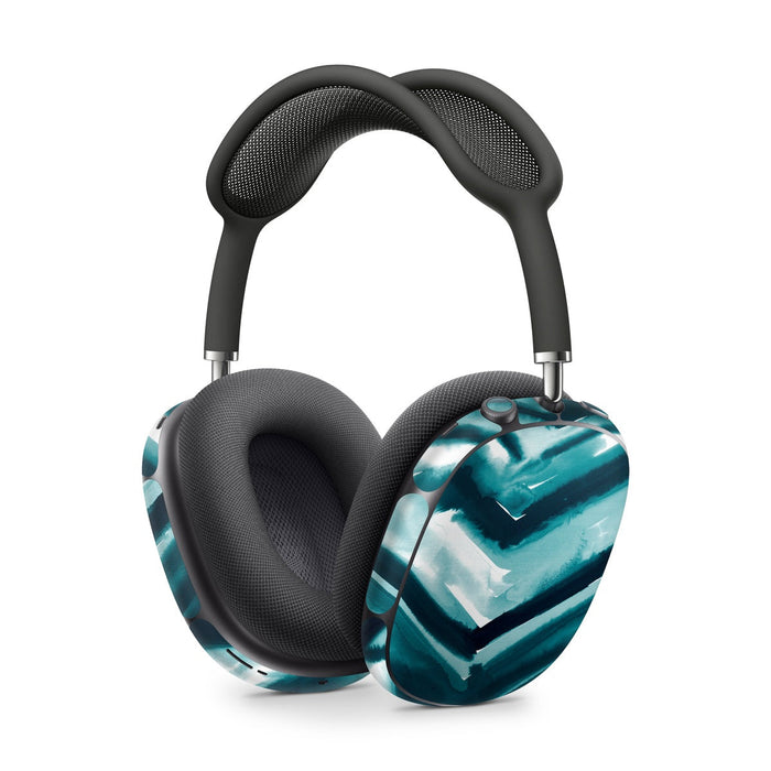 Watercolor Chevron - Apple AirPods Max Skin - eZthings USA WE SORT ALL THE CRAZIEST GADGETS, GIZMOS, TOYS & TECHNOLOGY, SO YOU DON'T HAVE TO.