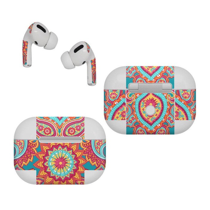 Carnival Paisley - Apple AirPods Pro Skin - eZthings USA WE SORT ALL THE CRAZIEST GADGETS, GIZMOS, TOYS & TECHNOLOGY, SO YOU DON'T HAVE TO.