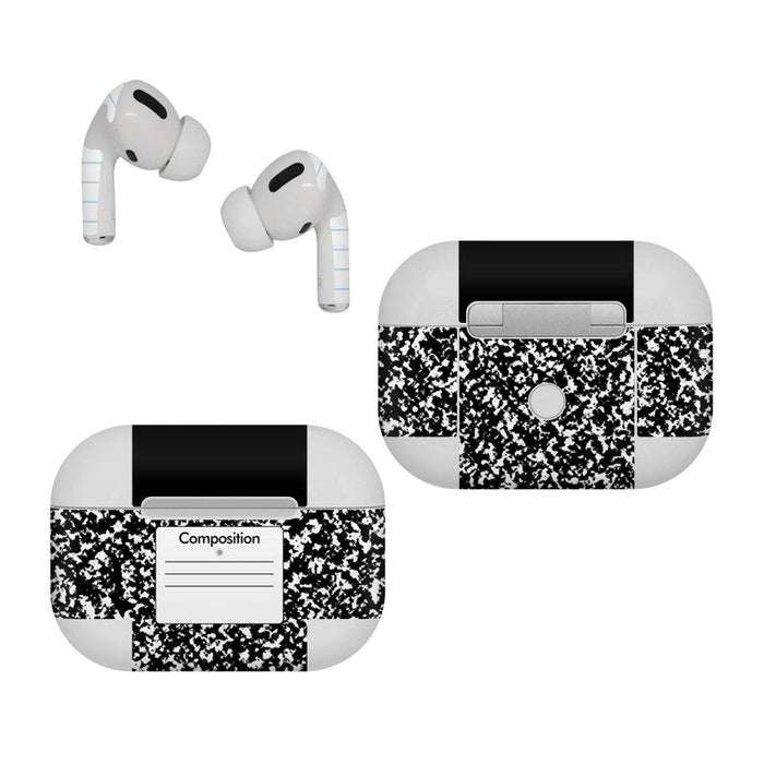 Composition Notebook - Apple AirPods Pro Skin - eZthings USA WE SORT ALL THE CRAZIEST GADGETS, GIZMOS, TOYS & TECHNOLOGY, SO YOU DON'T HAVE TO.