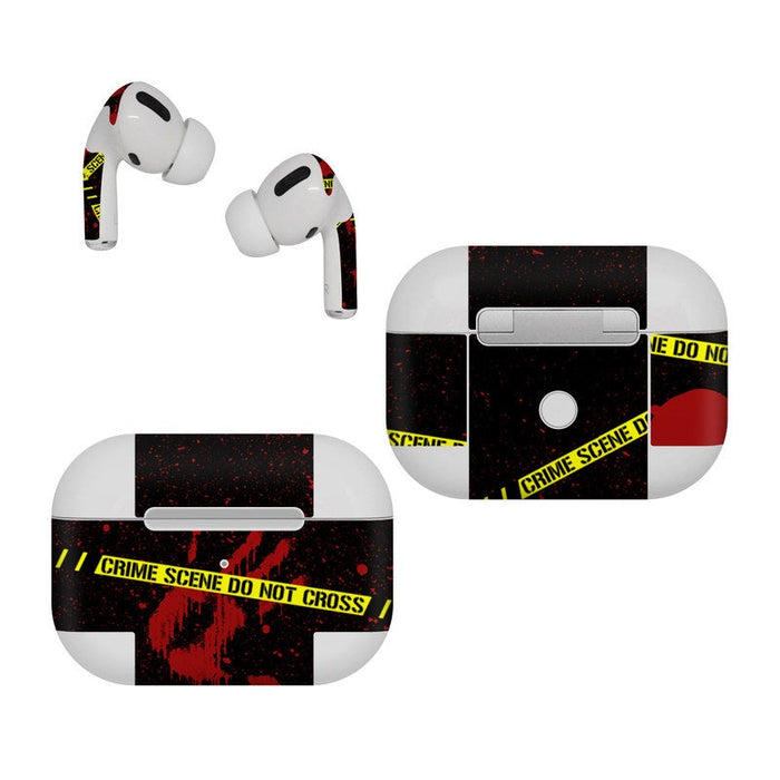 Crime Scene - Apple AirPods Pro Skin - eZthings USA WE SORT ALL THE CRAZIEST GADGETS, GIZMOS, TOYS & TECHNOLOGY, SO YOU DON'T HAVE TO.