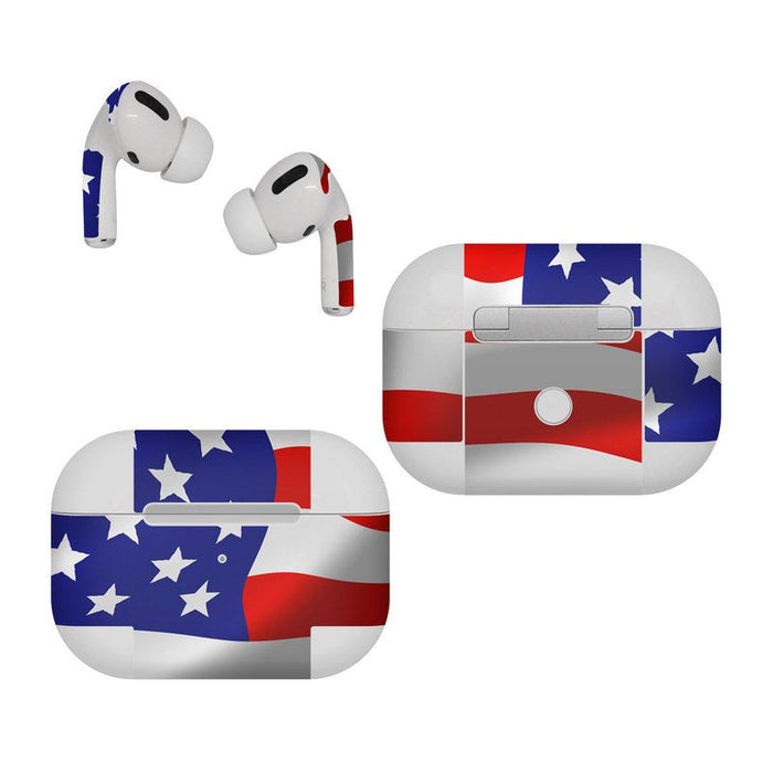 USA Flag - Apple AirPods Pro Skin - eZthings USA WE SORT ALL THE CRAZIEST GADGETS, GIZMOS, TOYS & TECHNOLOGY, SO YOU DON'T HAVE TO.
