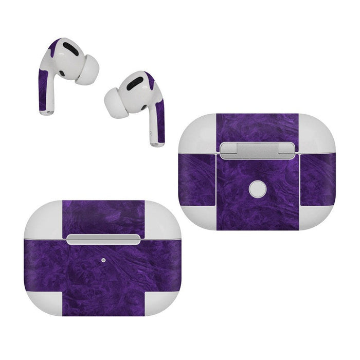 Purple Lacquer - Apple AirPods Pro Skin - eZthings USA WE SORT ALL THE CRAZIEST GADGETS, GIZMOS, TOYS & TECHNOLOGY, SO YOU DON'T HAVE TO.