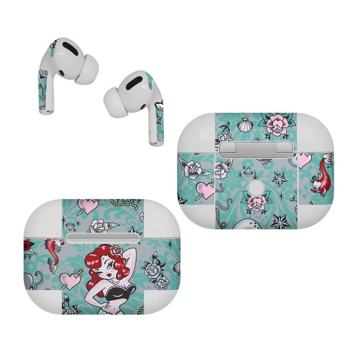 Molly Mermaid - Apple AirPods Pro Skin - eZthings USA WE SORT ALL THE CRAZIEST GADGETS, GIZMOS, TOYS & TECHNOLOGY, SO YOU DON'T HAVE TO.
