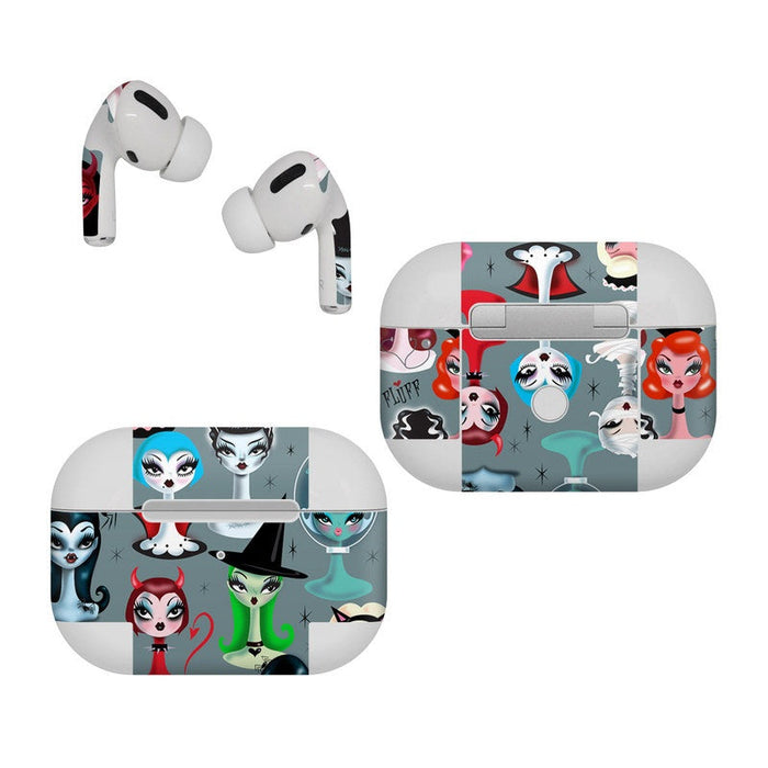 Spooky Dolls - Apple AirPods Pro Skin - eZthings USA WE SORT ALL THE CRAZIEST GADGETS, GIZMOS, TOYS & TECHNOLOGY, SO YOU DON'T HAVE TO.