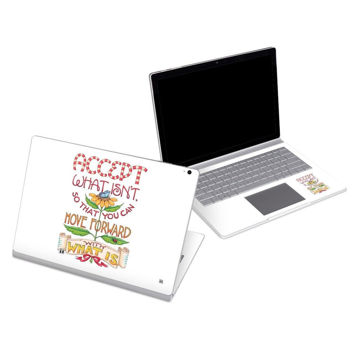 Accept What Isn't - Microsoft Surface Book Skin - eZthings USA WE SORT ALL THE CRAZIEST GADGETS, GIZMOS, TOYS & TECHNOLOGY, SO YOU DON'T HAVE TO.