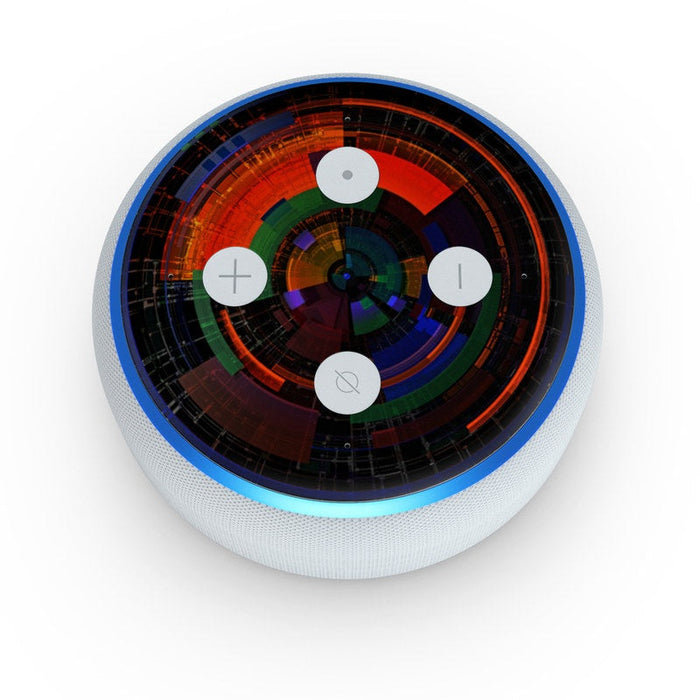 Color Wheel - Amazon Echo Dot (3rd Gen) Skin - eZthings USA WE SORT ALL THE CRAZIEST GADGETS, GIZMOS, TOYS & TECHNOLOGY, SO YOU DON'T HAVE TO.