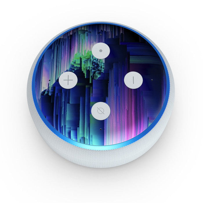 Glitch Trip - Amazon Echo Dot (3rd Gen) Skin - eZthings USA WE SORT ALL THE CRAZIEST GADGETS, GIZMOS, TOYS & TECHNOLOGY, SO YOU DON'T HAVE TO.