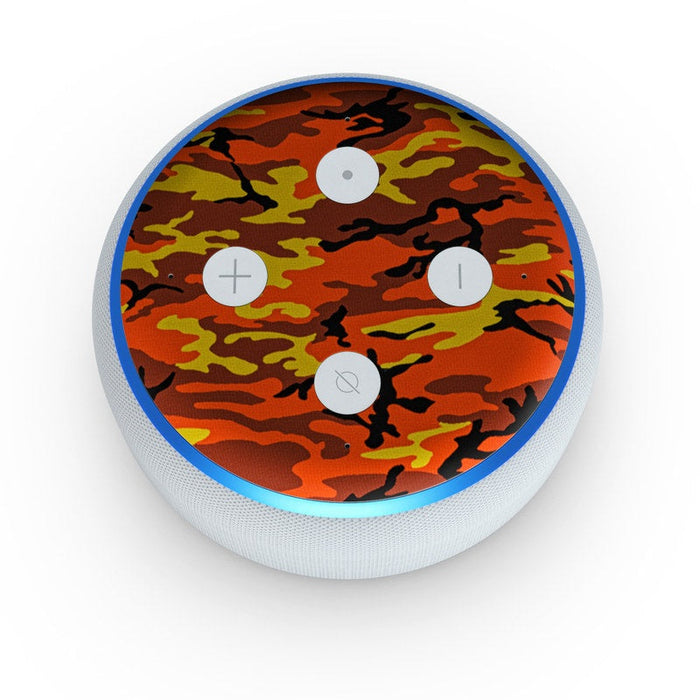 Orange Camo - Amazon Echo Dot (3rd Gen) Skin