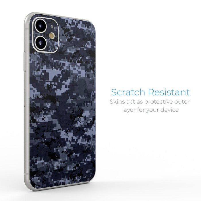 Digital Navy Camo - Apple iPhone 11 Skin - eZthings USA WE SORT ALL THE CRAZIEST GADGETS, GIZMOS, TOYS & TECHNOLOGY, SO YOU DON'T HAVE TO.