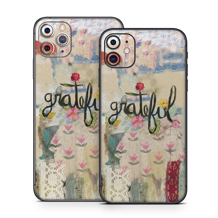 Grateful - Apple iPhone 11 Skin - eZthings USA WE SORT ALL THE CRAZIEST GADGETS, GIZMOS, TOYS & TECHNOLOGY, SO YOU DON'T HAVE TO.