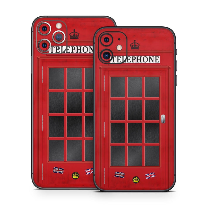 Telephone Kiosk - Apple iPhone 11 Skin - eZthings USA WE SORT ALL THE CRAZIEST GADGETS, GIZMOS, TOYS & TECHNOLOGY, SO YOU DON'T HAVE TO.