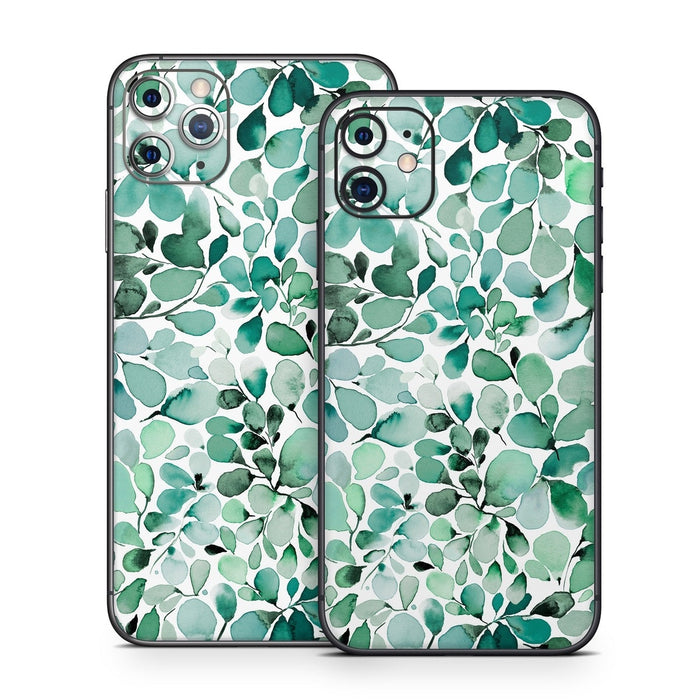 Watercolor Eucalyptus Leaves - Apple iPhone 11 Skin