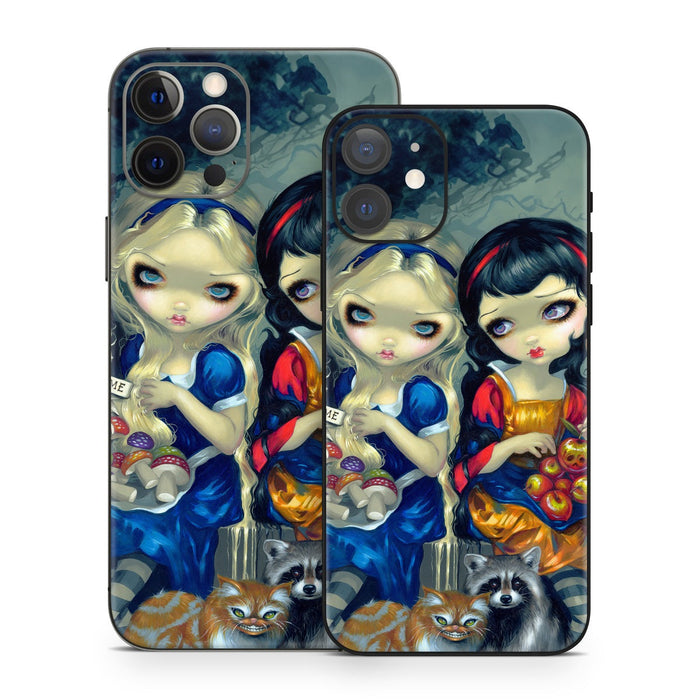 Alice & Snow White - Apple iPhone 12 Skin - eZthings USA WE SORT ALL THE CRAZIEST GADGETS, GIZMOS, TOYS & TECHNOLOGY, SO YOU DON'T HAVE TO.