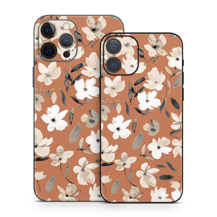Fresh Flowers Copper - Apple iPhone 12 Skin